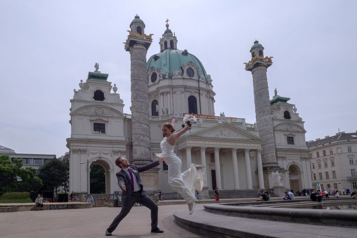 Hochzeitsfotografie Karlskirche Wien