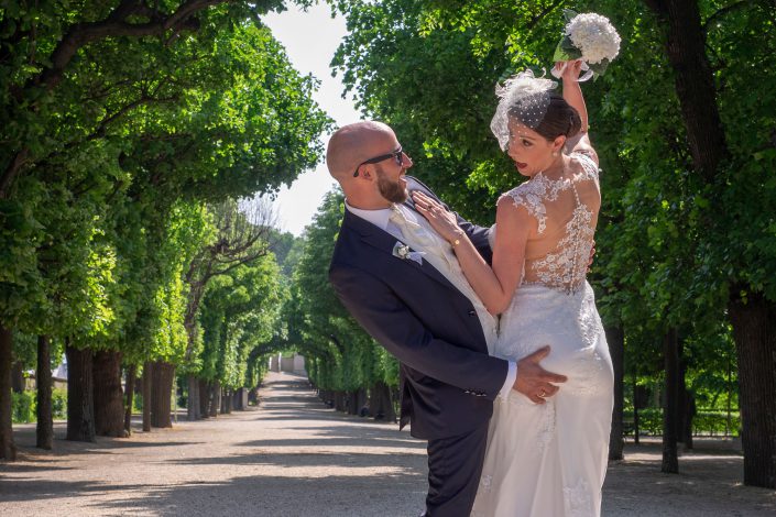 Fotografie - Hochzeit Schloß Schönbrunn Brautpaar