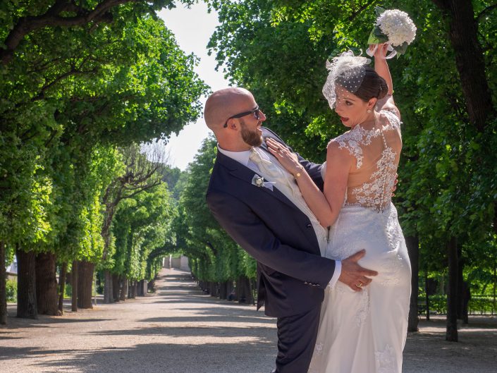 Fotografie - Hochzeit Schloß Schönbrunn Brautpaar