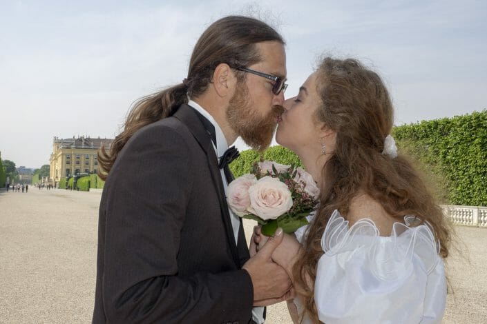 Schloß Schönbrunn Brautpaar After Wedding Shooting