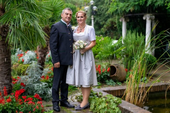 Hochzeit Brautpaar Kittenberger Erlebnisgärten Schiltern