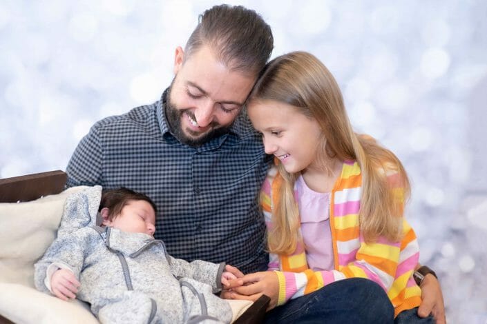 Familienfoto mit Baby