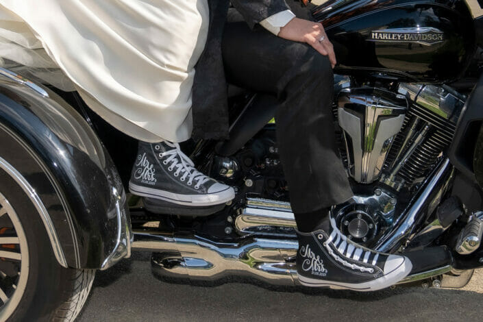 Hochzeitsschuhe für Biker