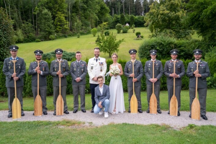 Gruppenfoto Hochzeit